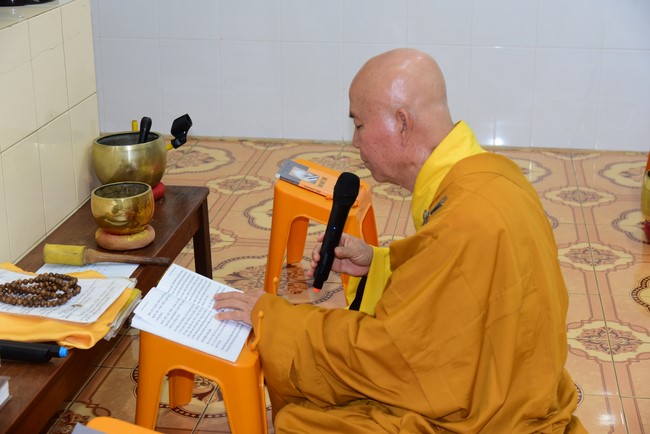Repentant Ceremony at Minh Chat  ashram in Can Tho